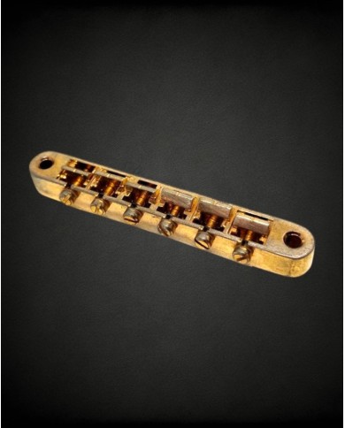 Faber Gold aged Brass saddles Bridge ABRH, Gibson style (ABR-1)