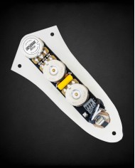 ObsidianWire Jazz Bass Pre-wired Control Plate | Chrome