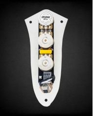 ObsidianWire Jazz Bass Pre-wired Control Plate | Chrome