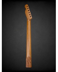 22 frets Satin Nitro varnished Roasted Mapple Neck, Rosewood fretboard, Tele style