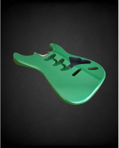 Stratocaster Body metallic Green, Alder 3 pieces