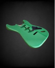 Corps Stratocaster metallic Green, en aulne 3 pièces