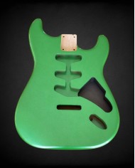 Corps Stratocaster metallic Green, en aulne 3 pièces