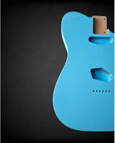 Telecaster Body, Sonic Blue and double binding, 3-piece Alder