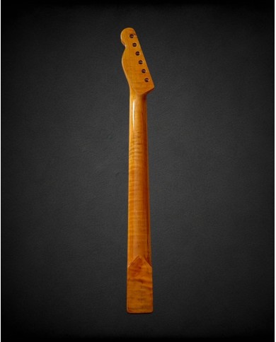 Manche Telecaster érable flamé, touche Palissandre, vernis gloss