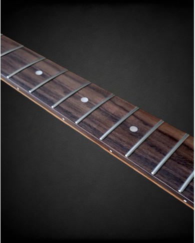 Manche de guitare électrique style Telecaster en érable flammé et touche palissandre