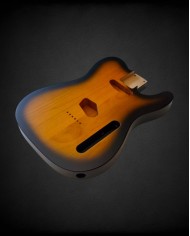Corps Telecaster Sunburst 2 tons, Aulne verni, 3 pièces,