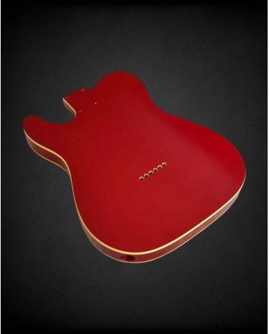 Telecaster body Metallic Red and double binding, Alder