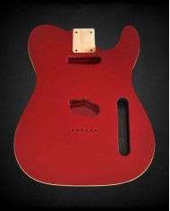 Telecaster body Metallic Red and double binding, Alder