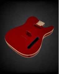 Telecaster body Metallic Red and double binding, Alder