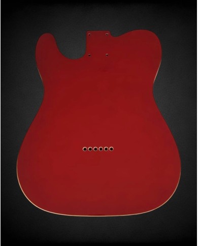 Telecaster body Metallic Red and double binding, Alder
