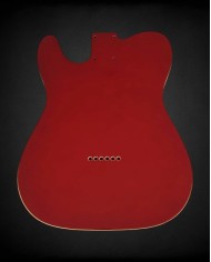 Telecaster body Metallic Red and double binding, Alder