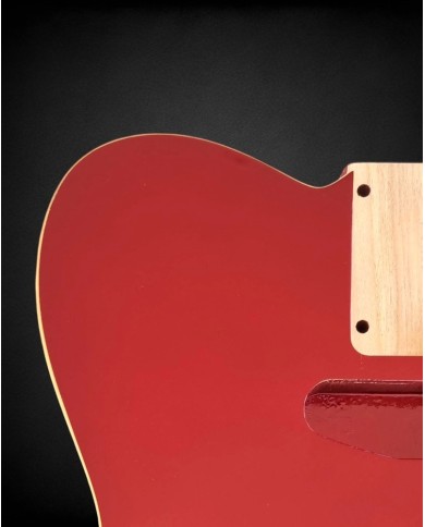 Telecaster body Metallic Red and double binding, Alder