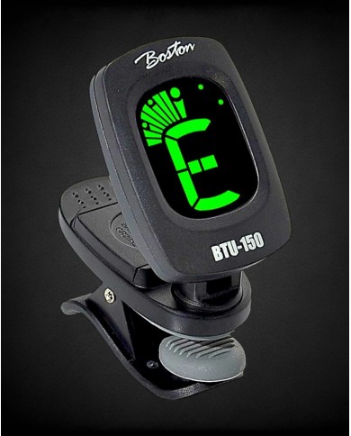 Clip-on chromatic tuner with display