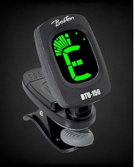 Clip-on chromatic tuner with display