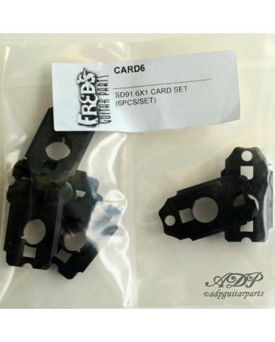 6 Gotoh C.A.R.D6 Carbonplatten zum Zentrieren und Schutz von Mechaniken