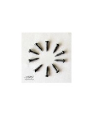 10 Schrauben für Mechaniken 2,5x9,5 mm Schwarz