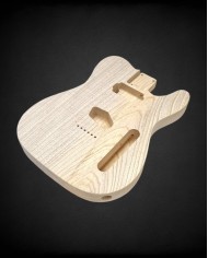 2-piece Telecaster SH body in ash, unfinished