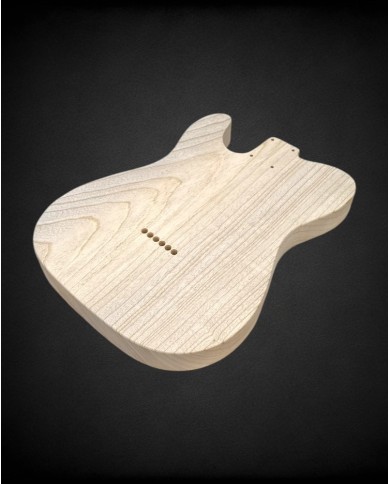 2-piece Telecaster SH body in ash, unfinished