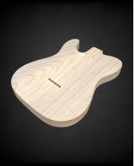 2-piece Telecaster SH body in ash, unfinished