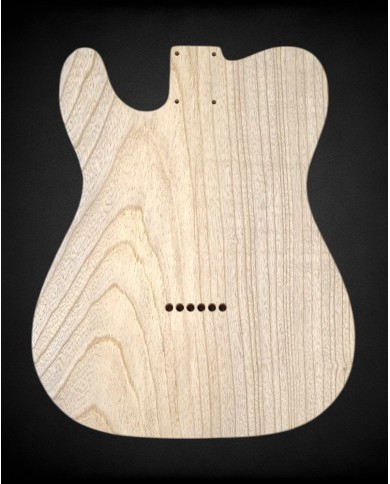 2-piece Telecaster SH body in ash, unfinished