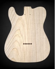 2-piece Telecaster SH body in ash, unfinished