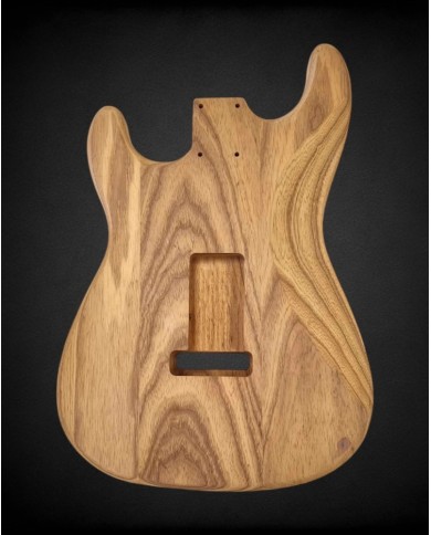 Corps Stratocaster en frene torréfié, 3 pièces, SSS, Unfinished