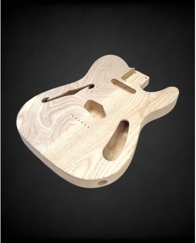 Corps Telecaster Thinline en Frêne des marais, 2 pièces -Unfinished