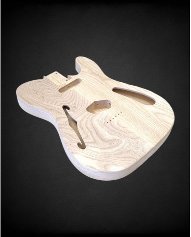 Corps Telecaster Thinline en Frêne des marais, 2 pièces -Unfinished