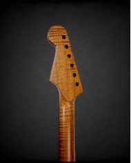 Manche Stratocaster en érable flammé touche palissandre et vernis satin nitro