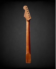 Manche Stratocaster en érable flammé touche palissandre et vernis satin nitro