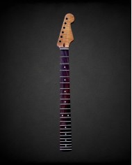 Manche Stratocaster en érable flammé touche palissandre et vernis satin nitro