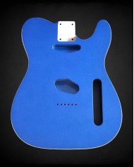 Telecaster Body Metallic Blue, double binding, gloss varnish