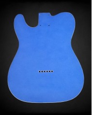 Telecaster Body Metallic Blue, double binding, gloss varnish