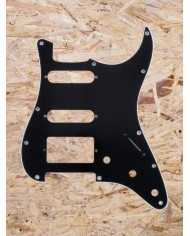 Pickguard Stratocaster SSH USA 3ply 11trous black 090"