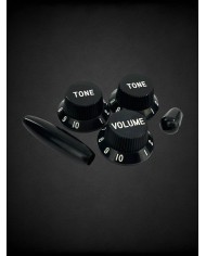 Set Boutons Stratocaster Noirs, Vintage- AllParts