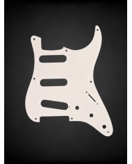 Pickguard Stratocaster US 8H 1ply Parchment old White .060"