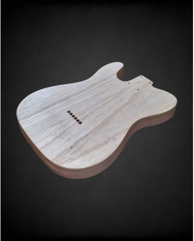 Corps Telecaster en frêne des marais, non verni, léger