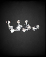 JinHo locking tuning machines - 6-in-line - Chrome - Small buttons
