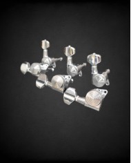 JinHo locking tuning machines - 6-in-line - Chrome - Small buttons