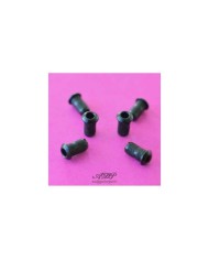 6 Passe cordes mini ferrules Black cordes traversantes