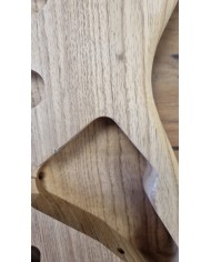 Corps Stratocaster en frêne toréfié, 2 pièces, non vernis, léger-STOCK B