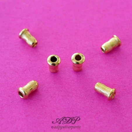Fender Shop 6 Ferrules (Terminali) In Oro Per Corpo Chitarra - Foto 7