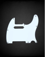 Pickguard Telecaster blanc 3plis 8 trous- WD