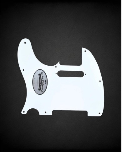 Telecaster Schlagbrett weiß, 3-lagig, 8 Löcher, WD
