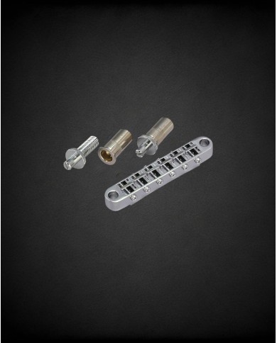 Gotoh CHROM GE103B-T Nashville Tune-O-Matic Steg, metrische Hülsen
