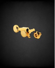 Linkshänder-Mechaniken Gold, 6 in Reihe, runder Flügel 1:18- Kluson