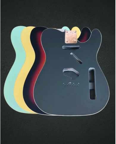 Telecaster-Korpus, zweiteilige Erle, Nitro Gloss, Double Binding