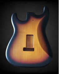 Stratocaster-Korpus, 3-Tone Sunburst, Erle, Nitro Satin