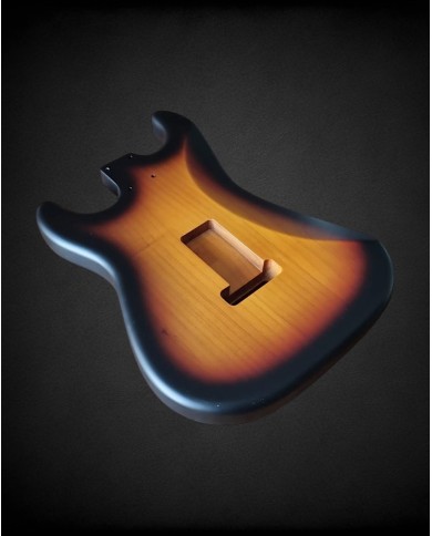 Stratocaster Body 3-Tone Sunburst, Satin Nitro Alder